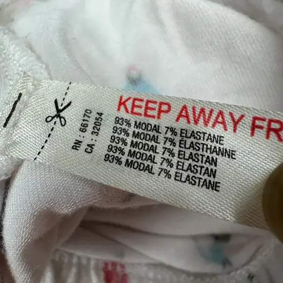 Anthropologie Pajama Pants Womens 3X White Emily Isabella Winter Skater Holiday - Picture 10 of 16